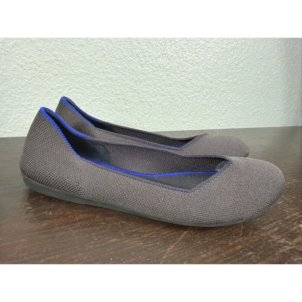 ROTHY’S Comfort Shoe Shale Gray Classic Slip on Flat Women's US Size 6 EUC